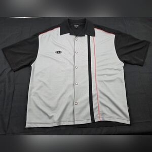 BC Ethic Bowling Shirt Mens XL Black Short Sleeve Made In USA